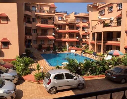 Saldanha Kyle Gardens Apartment Calangute Bagian luar foto