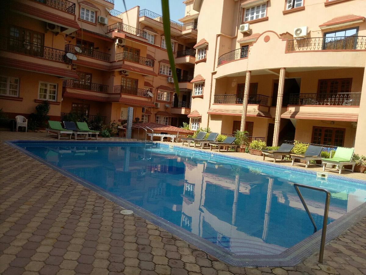 Saldanha Kyle Gardens Apartment Calangute Bagian luar foto